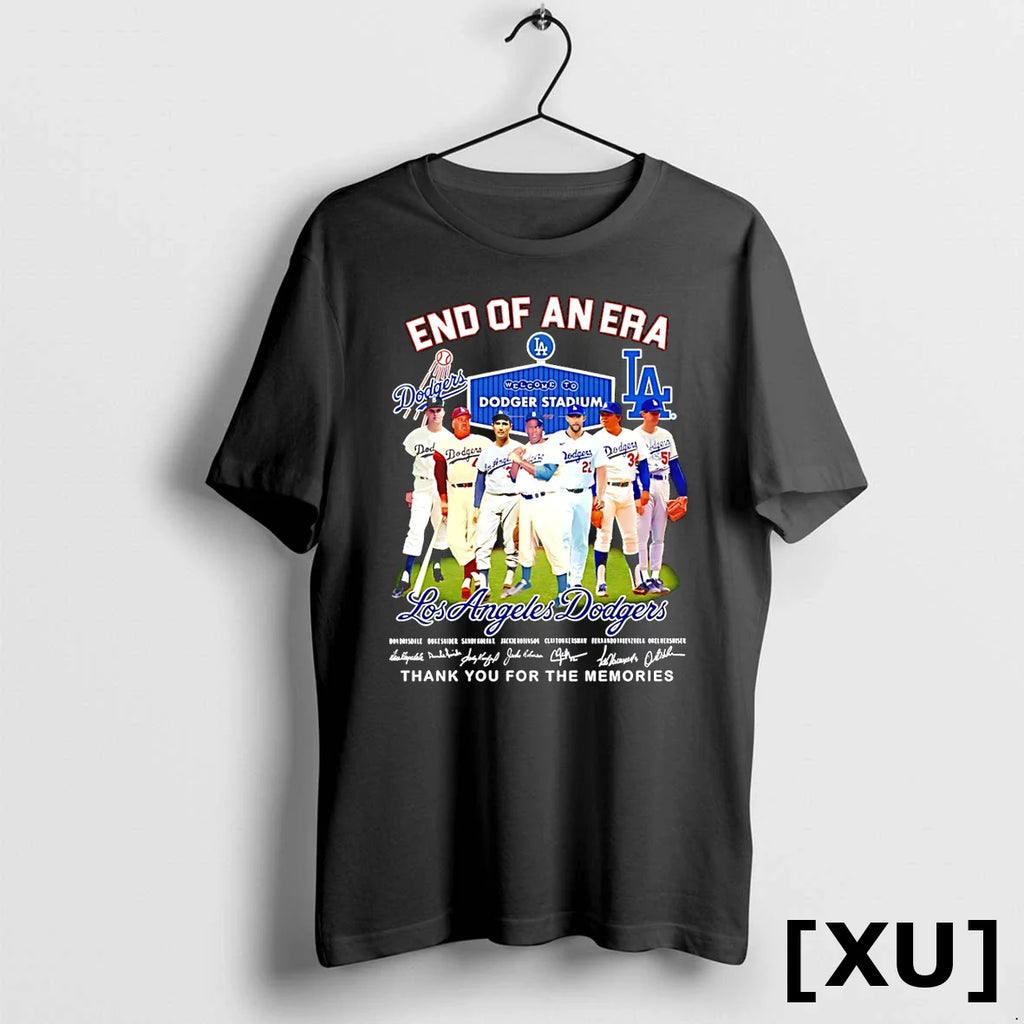 End Of An Era Los Angeles Dodgers Stadium Players Signature Tshirts Sweater