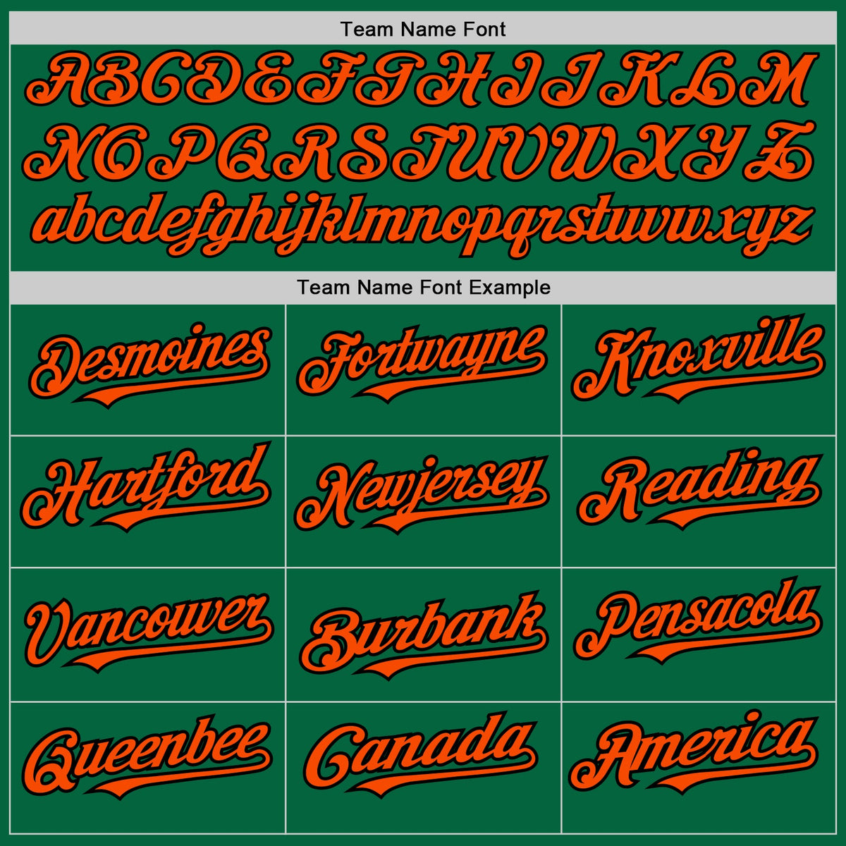Custom Kelly Green Pinstripe Orange-Black Authentic Fade Fashion Baseball Jersey