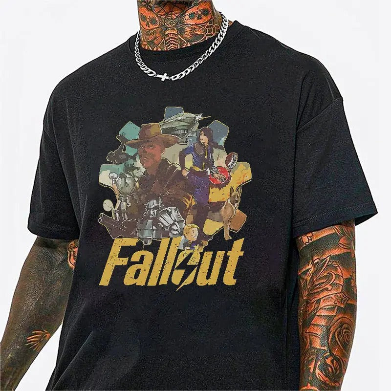 Fallout 4 TV Gaming Shirt Fallout Movies Shirt Cartoon Fallout Man T-Shirts