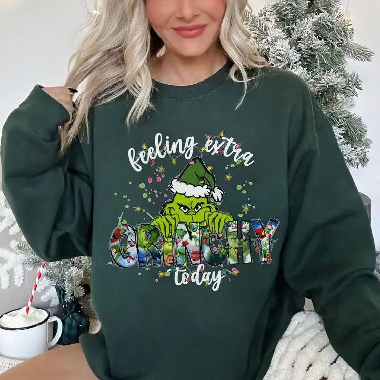 Feeling Extra Today Shirt Feeling Extra Today Merry Shirt Retro Shirt Green Guy T-Shirts