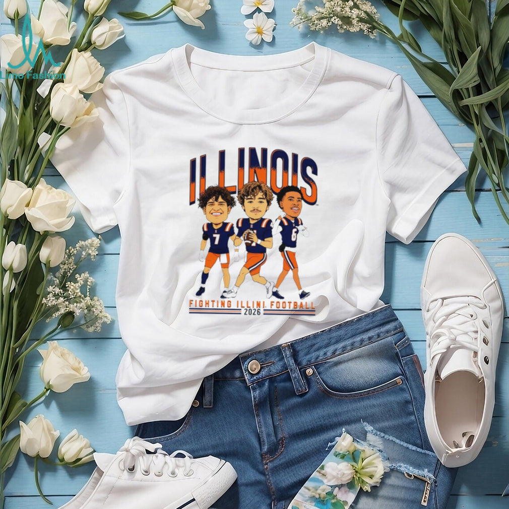 Fighting Illini Football Big Ten Media Day 2026 Players 7 4 6 shirt