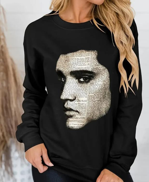 Figure Print Top Womenswear Underwear Humen Lady Comfort T-Shirts