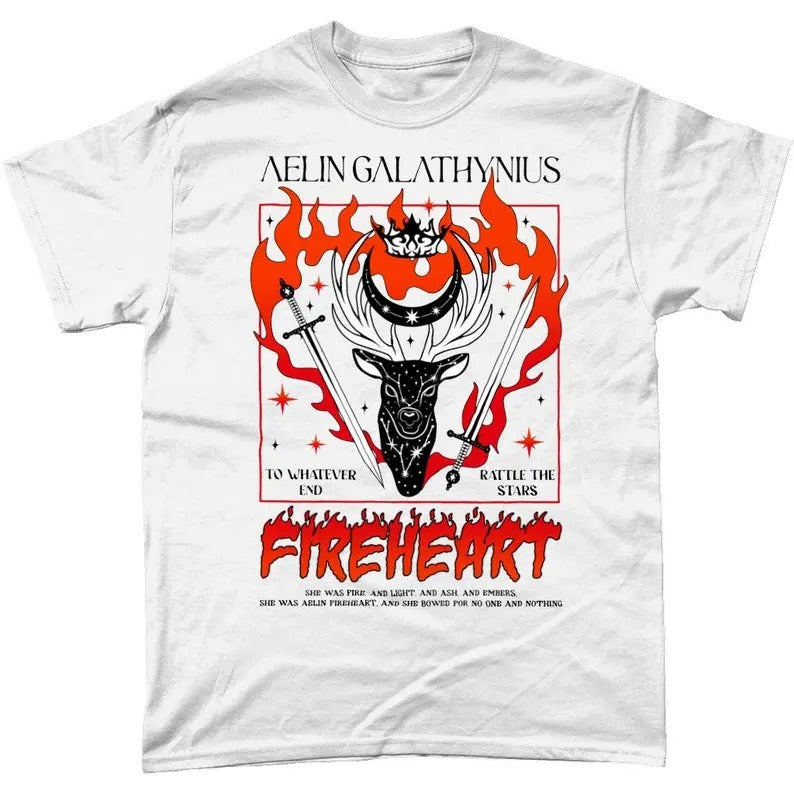 Fireheart TOG Inspired Booktok Bookish SJM Fandom Haunting Adeline T-Shirts