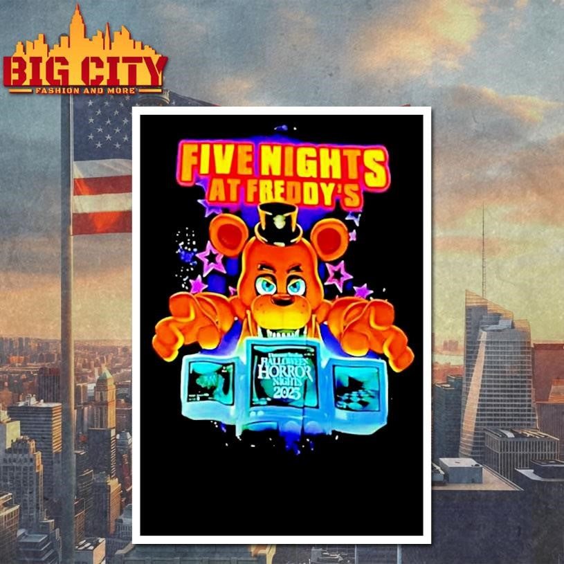 Five Nights At Freddy S Halloween Horror Nights 2025 Video Game Shirt