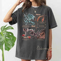Fourth Wing Dragon Shirt Tairn & Andarna Basgiath War College Fantasy Bookish Shirt Dragon Rider Full Color T-Shirts