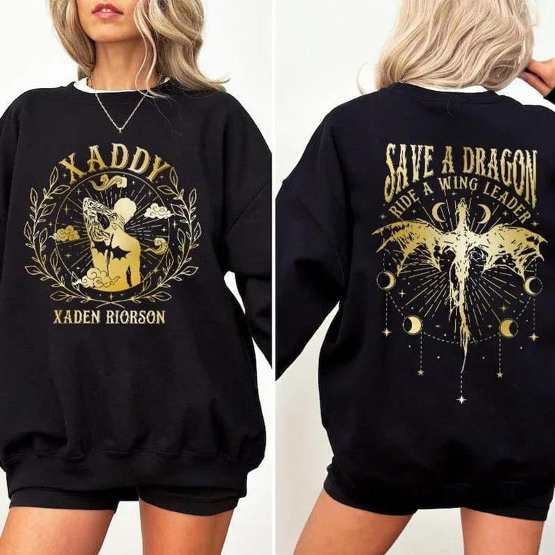 Fourth Wingg Xaden Riorson Basgiath War Collegee Onyx Storm Xaddy Shirt Wingleader Violet Sorrengail T-Shirts