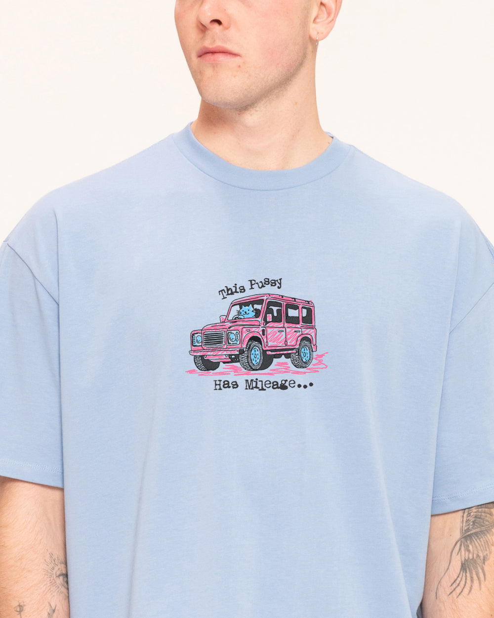Pussy Has Mileage Oversized Tee