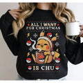 Gamer Kawaii Ugly Coffee Cute Video Game Monster Shirt All I Want Is Chu Eat Sleep T-Shirts