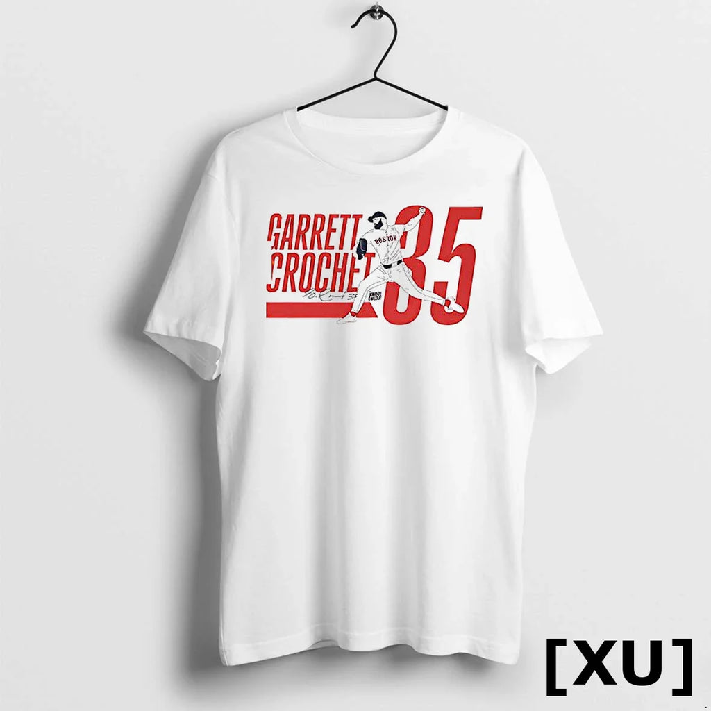Garrett Crochet 35 Boston Signature Tshirts Sweater