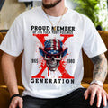 Gen X Sarcastic Shirt Proud Member Generation Shirt Gen X Skull Raised House Water Neglect Shirt Casual Menswear Top T-Shirts