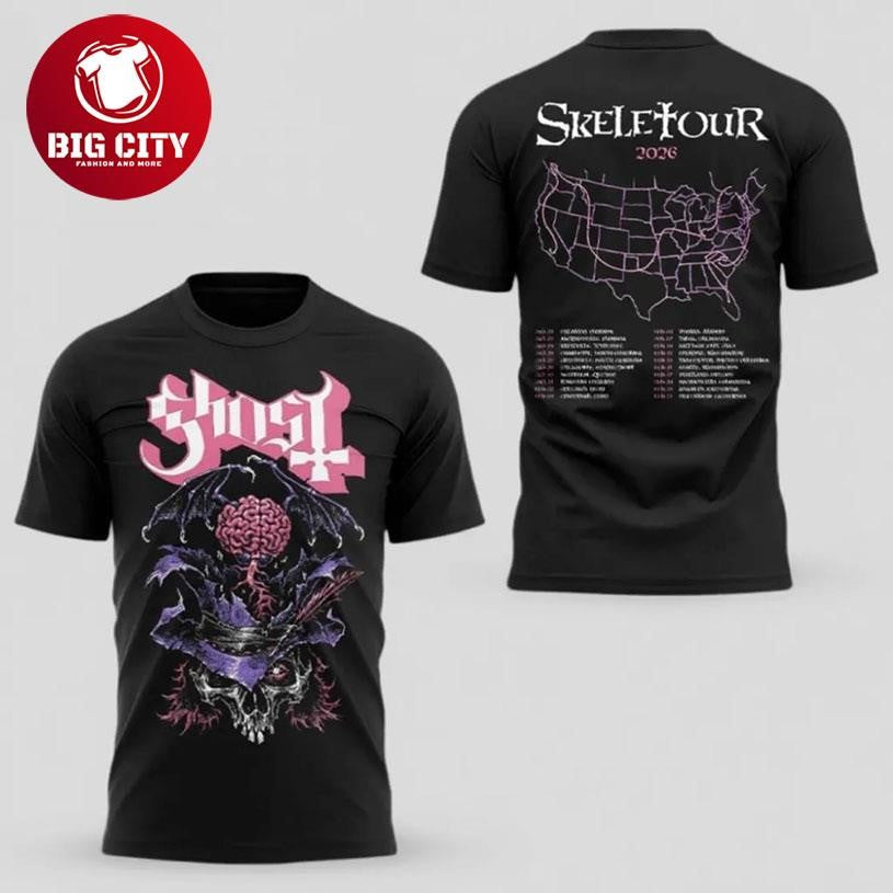 Ghost Skeletour 2026 Two Sided Shirt
