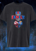 God First Family Second Kansas City Chiefs Kansas Jayhawks Tee (1)