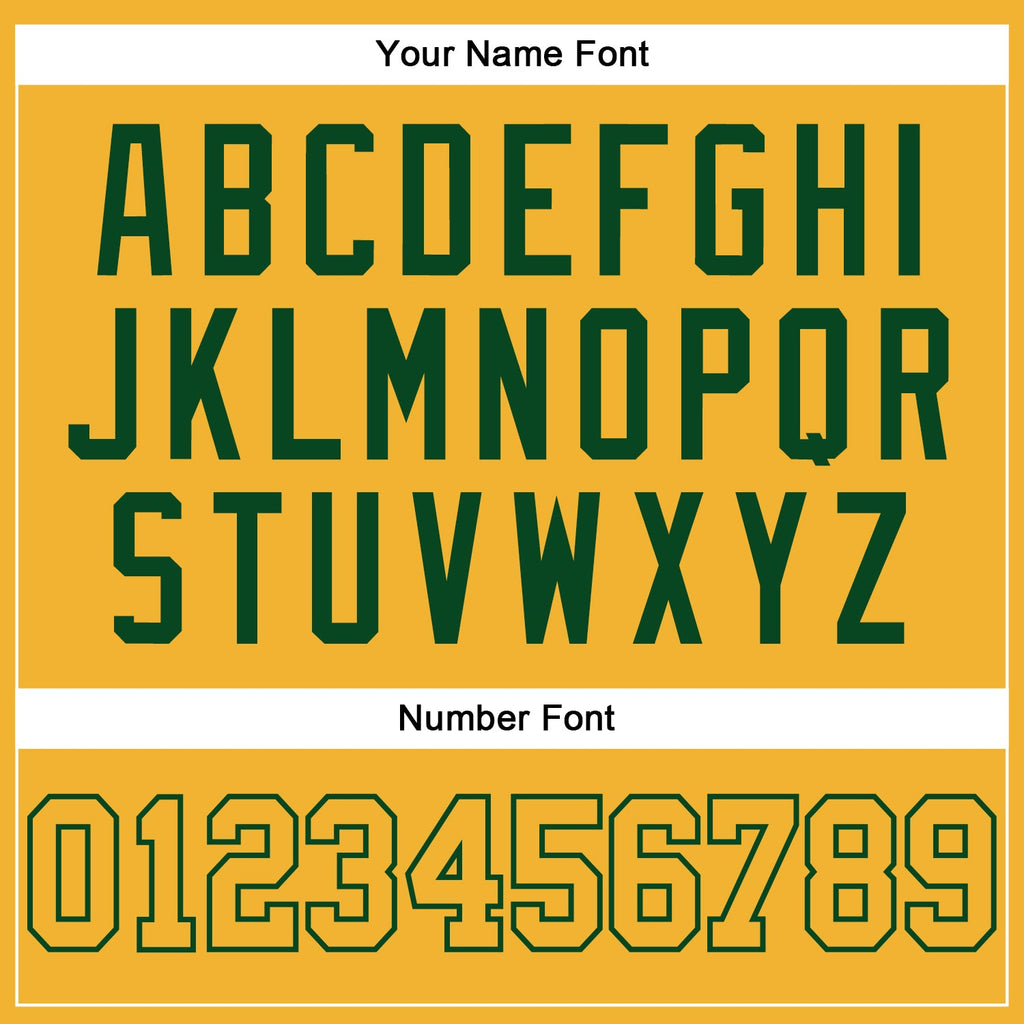 Custom Gold Gold-Green Authentic Baseball Jersey