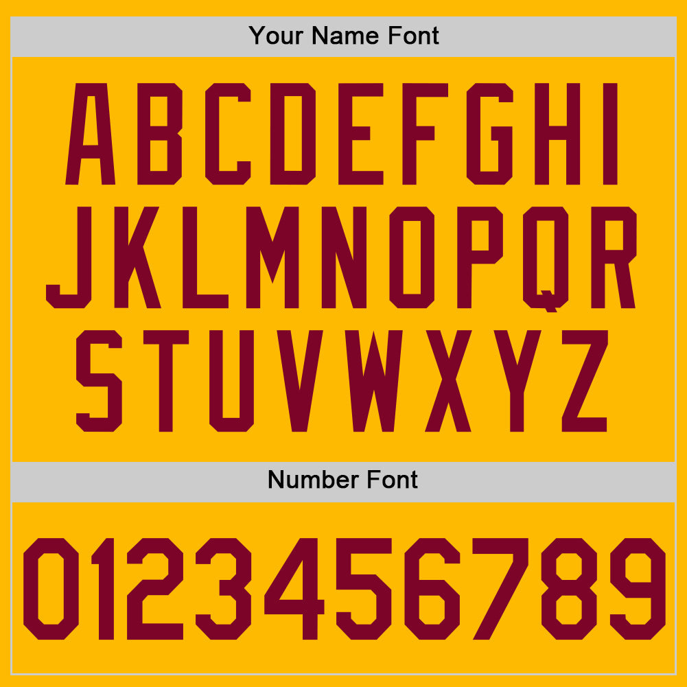Custom Gold Maroon Authentic Throwback Basketball Jersey