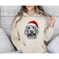 Goldendoodle Santa Dog Shirt Dog Lover Pet Crew Neck T-Shirts