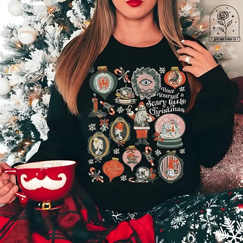 Gothic Krampus Scary Victorian Flair T-Shirts