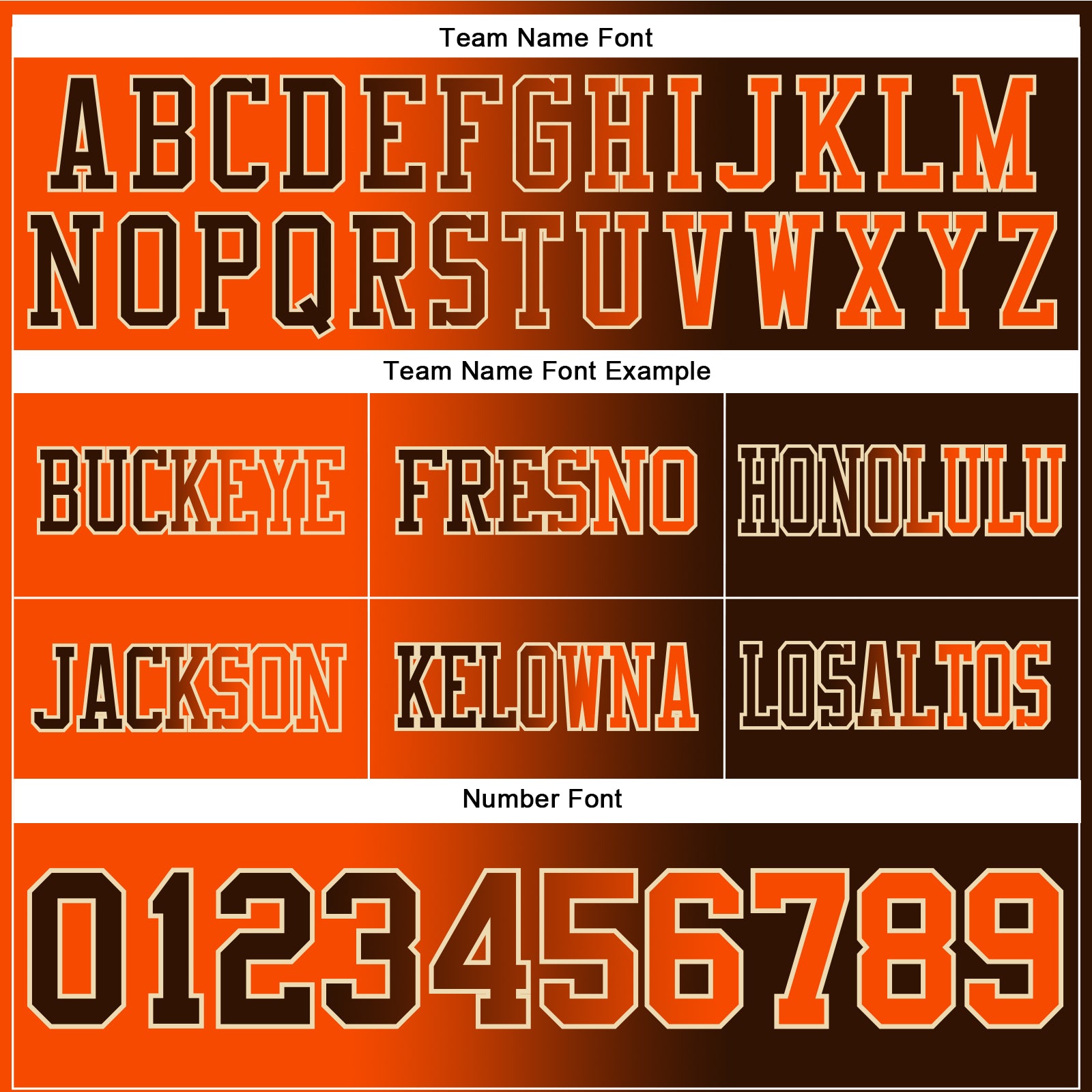 Custom Brown Orange-Cream Authentic Gradient Fashion Football Jersey