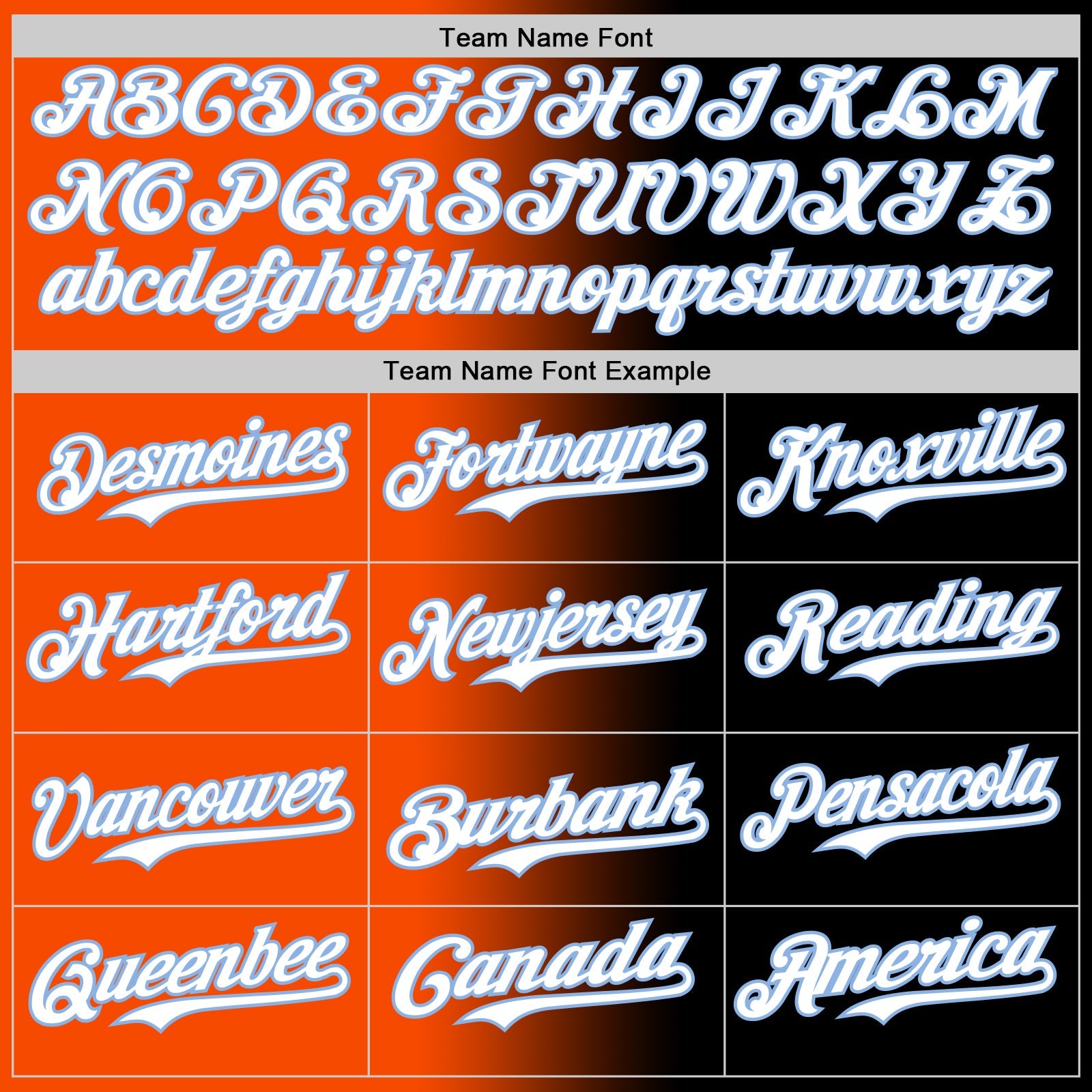 Custom Black White Orange-Light Blue Authentic Gradient Fashion Baseball Jersey