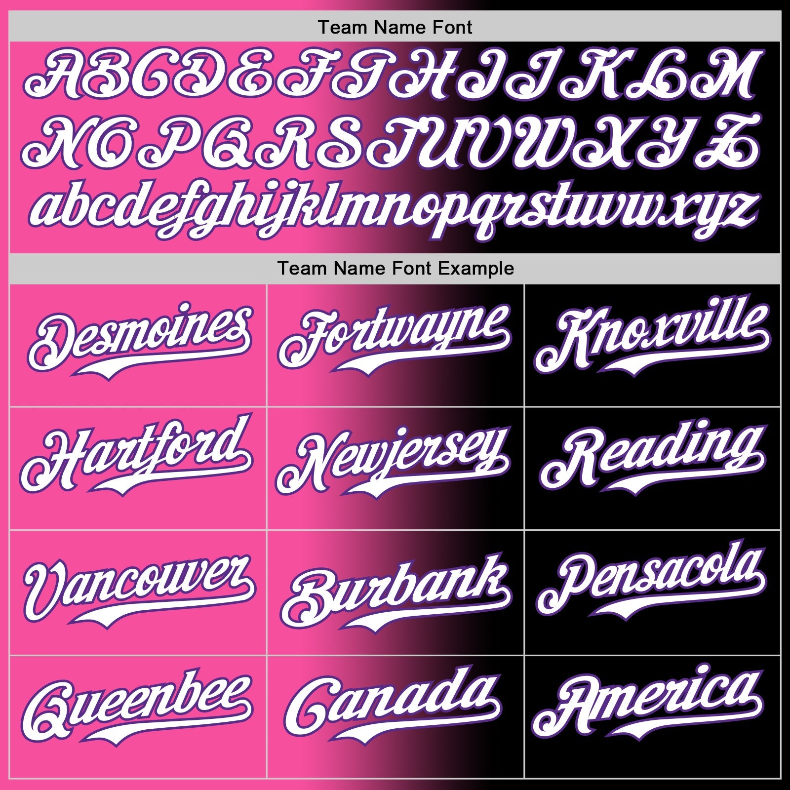 Custom Black White Pink-Purple Authentic Gradient Fashion Baseball Jersey