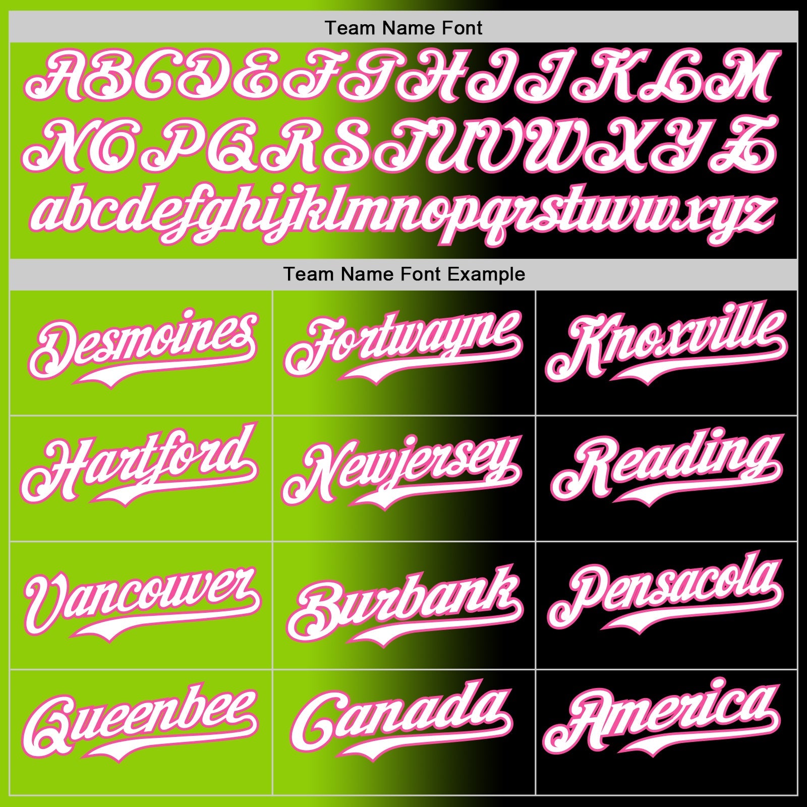 Custom Black White Neon Green-Pink Authentic Gradient Fashion Baseball Jersey