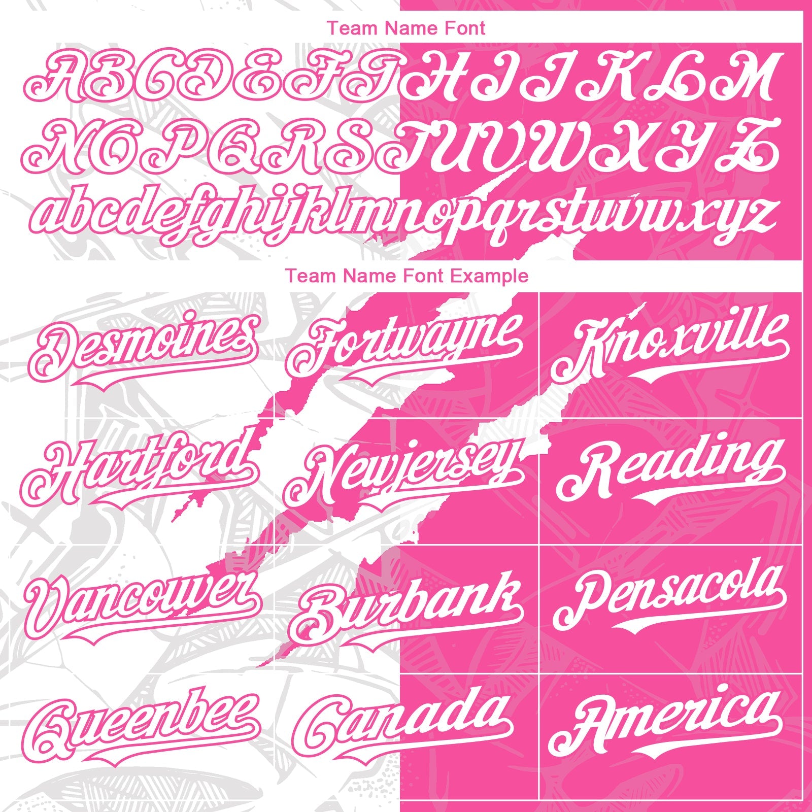 Custom Graffiti Pattern White-Pink 3D Scratch Authentic Baseball Jersey