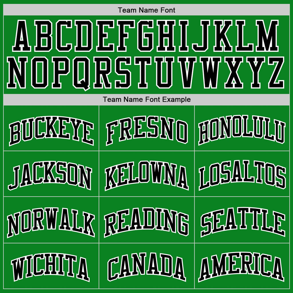 Custom Grass Green Black-White Authentic Basketball Jersey