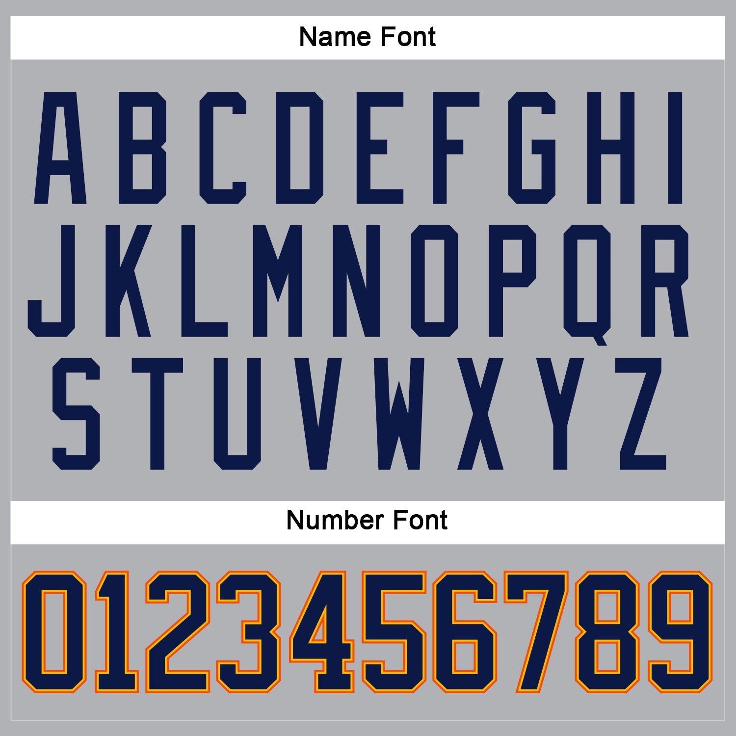 Custom Gray Navy Gold-Orange Hockey Jersey