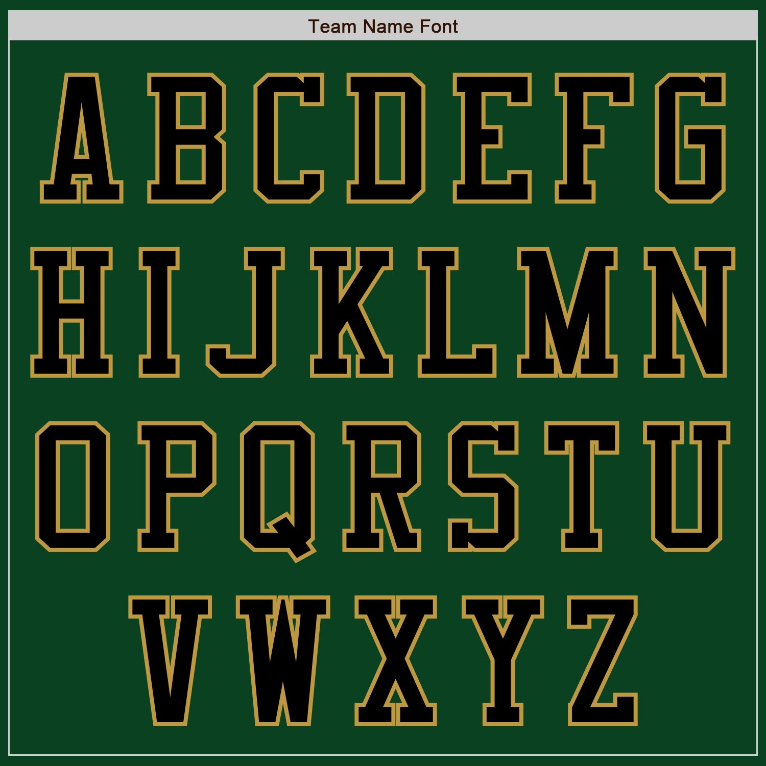Custom Green Black-Old Gold Authentic Baseball Jersey