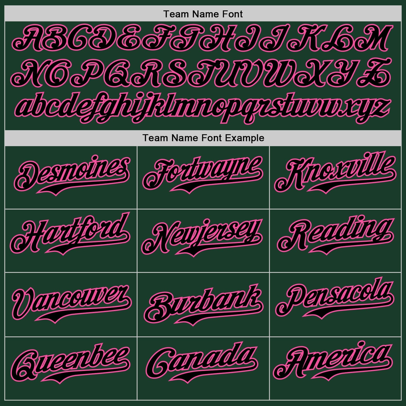 Custom Green Black-Pink Authentic Baseball Jersey