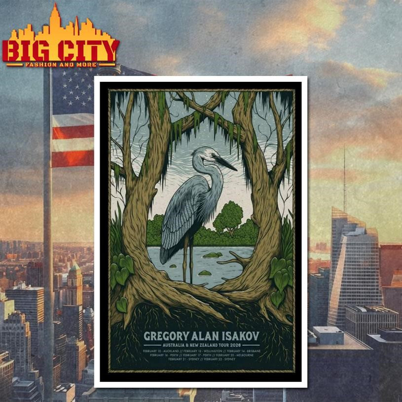 Gregory Alan Isakov AUS And NZ Tour 2026 Poster Shirt