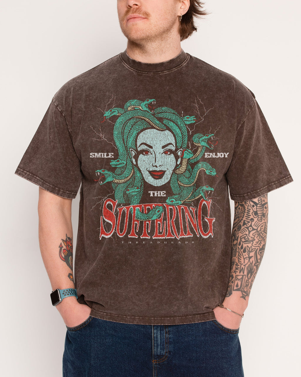 Smile Suffering Oversized Tee