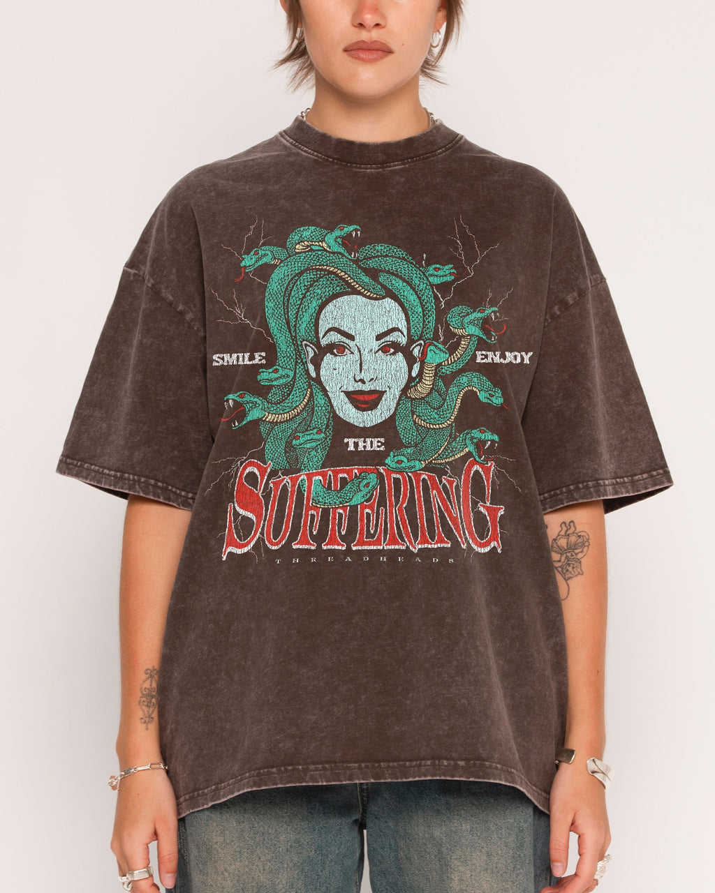 Smile Suffering Oversized Tee