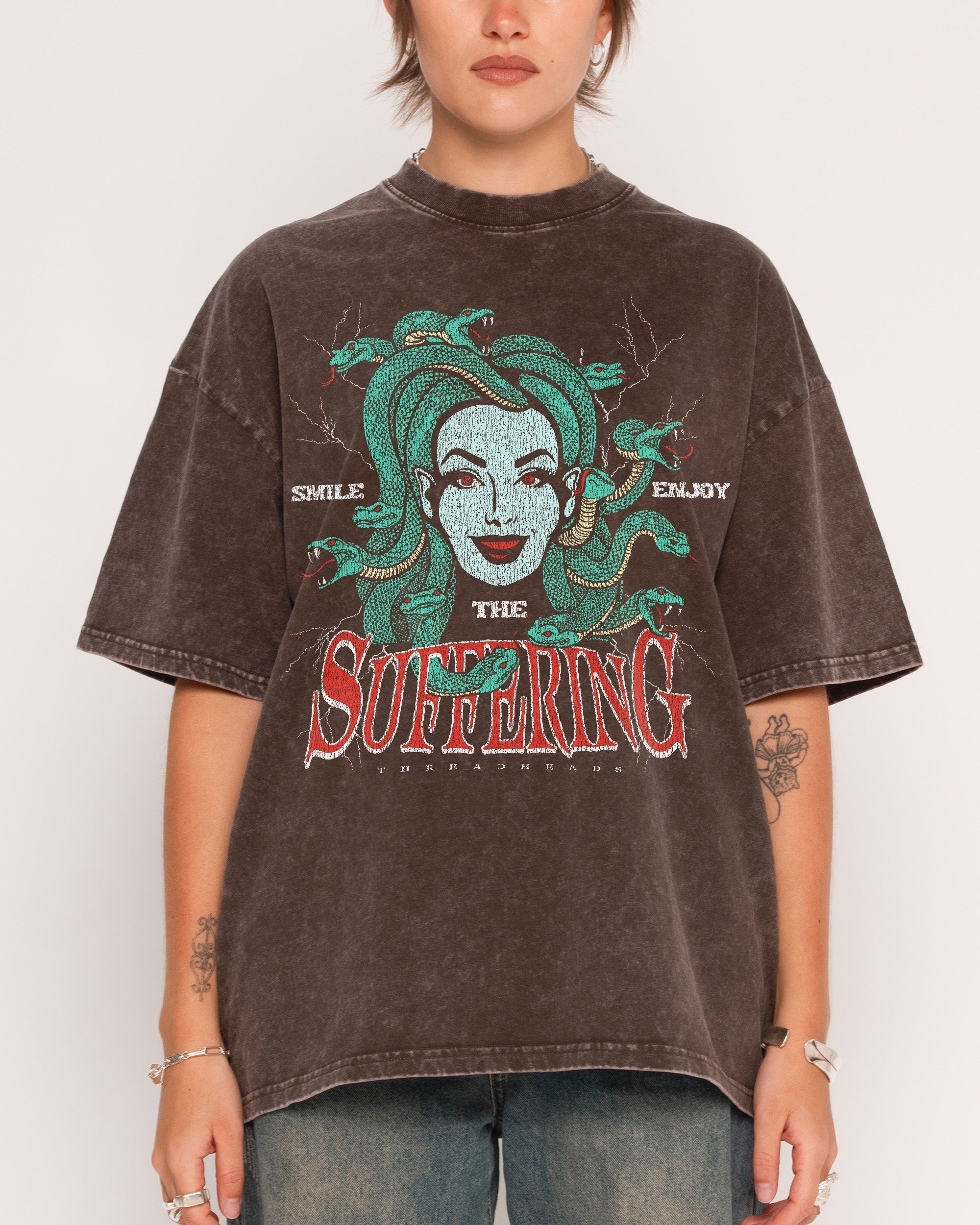 Smile Suffering Oversized Tee
