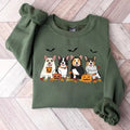 Halloween Dog Corgi Ghost Dogs Halloween Halloween Ghost Dog Corgi Mom T-Shirts
