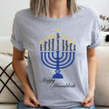 Happy Hanukkah Matching Jewish Saying Family Shirt Menorah Shirt Woman T-Shirts
