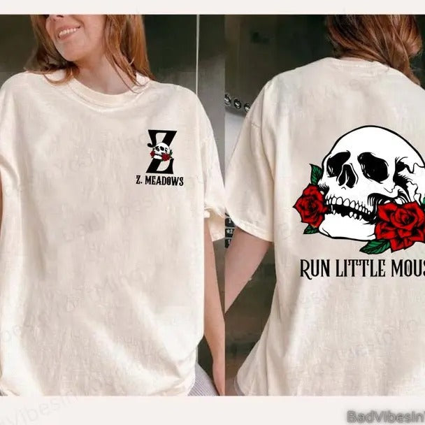 Hauntjng AdeIjne Shirt Run Little Mou$E Hunting Shirt ZAde Mead0ws Shirt Dark Romance Bookish Shirt T-Shirts