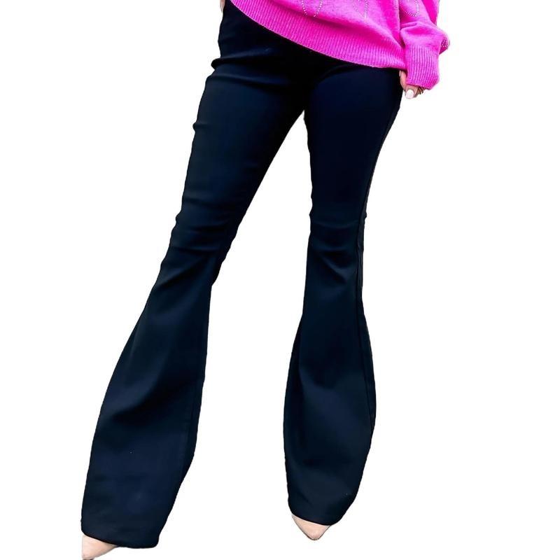 Have All Black High Rise Flares T-Shirts