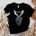 Heart Anatomy Shirt Light Nurse Reindeer Heart Anatomical Heart Xmas Cath Lab RN Human Heart T-Shirts