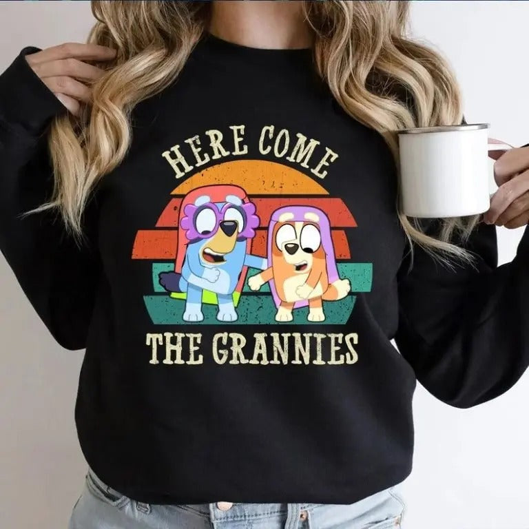 Here Come Grannies Bluey Dad Shirt T-Shirts