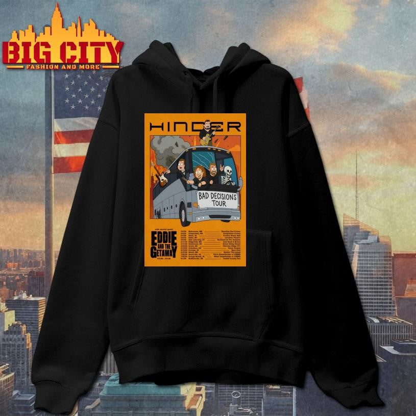 Hinder Bad Decisions 2026 Shows Poster Shirt