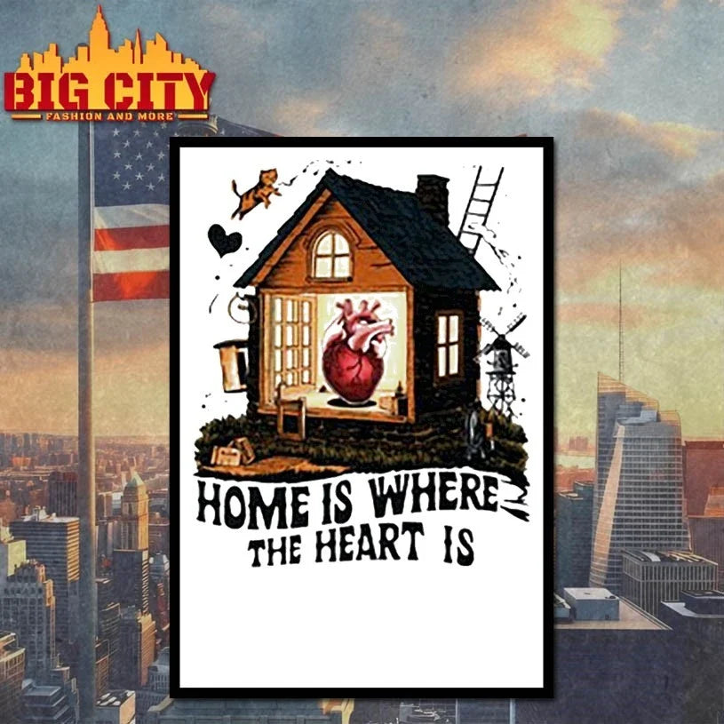 Home is where the heart is t-shirt