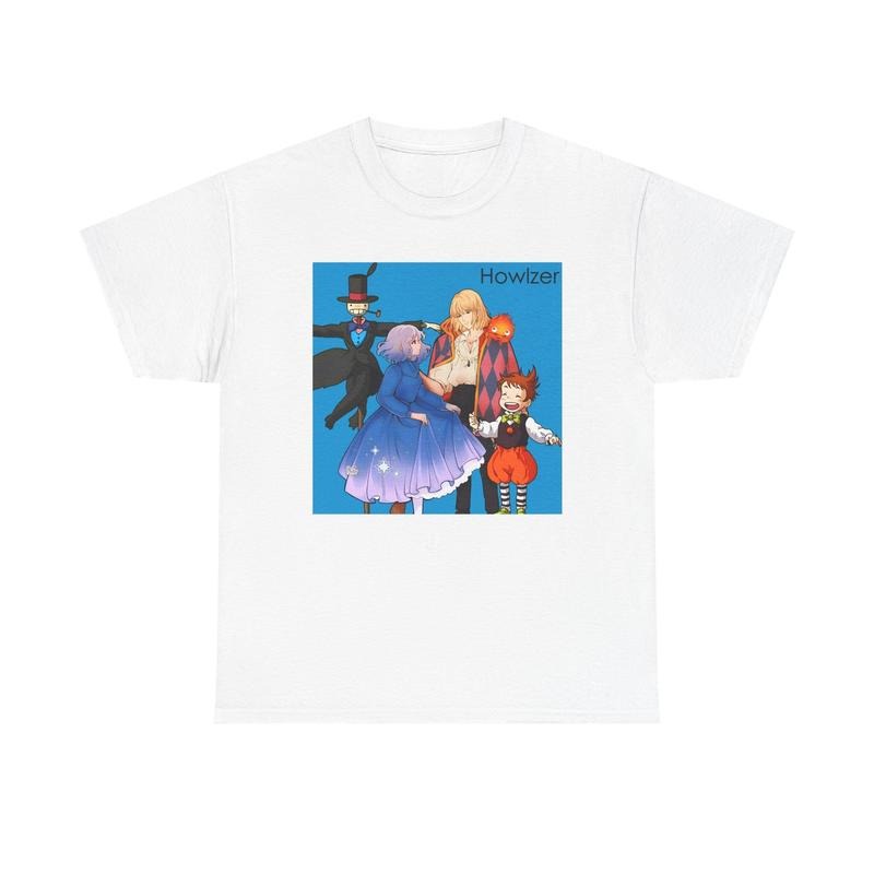 Howl'S Moving Castle Howl Sophie Shirt Anime Shirt Howlzer Shirt Calcifer Studio Ghibli T-Shirts