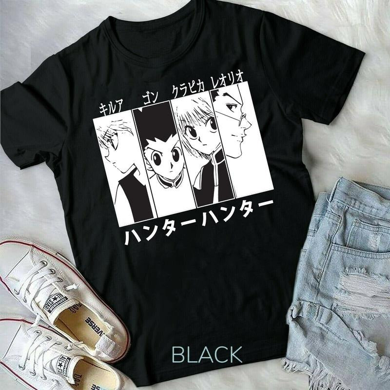 Hunter X Hunter Gon Killua Leorio Kurapika HXH Anime Manga S 4XL T-Shirts