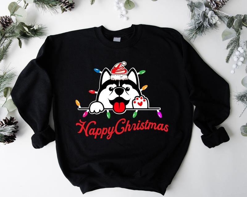 Husky Happy Dog Dog Lover Pet Owner Long Sleeve Light T-Shirts