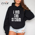 I Am Storm Casual Street Fleece Fabric Hooded T-Shirts
