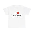 I Love Asap Rocky Heavy Shirt Him Her Menswear Cotton Classic Casual Basic Short Sleeve T-Shirts