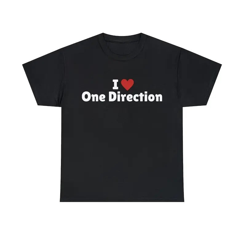 I Love One Direction I Heart One Direction Shirt Trending Shirt Him Cotton T-Shirts