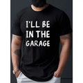 I'Ll Be Garage Print Casual Short Sleeve Summer Made USAstyle{N002}2 T-Shirts