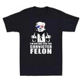 "I'M Voting Convicted Felon Funny Man Middle Finger Meme Trending Shirt Trumm Shirt Funny Tru" T-Shirts