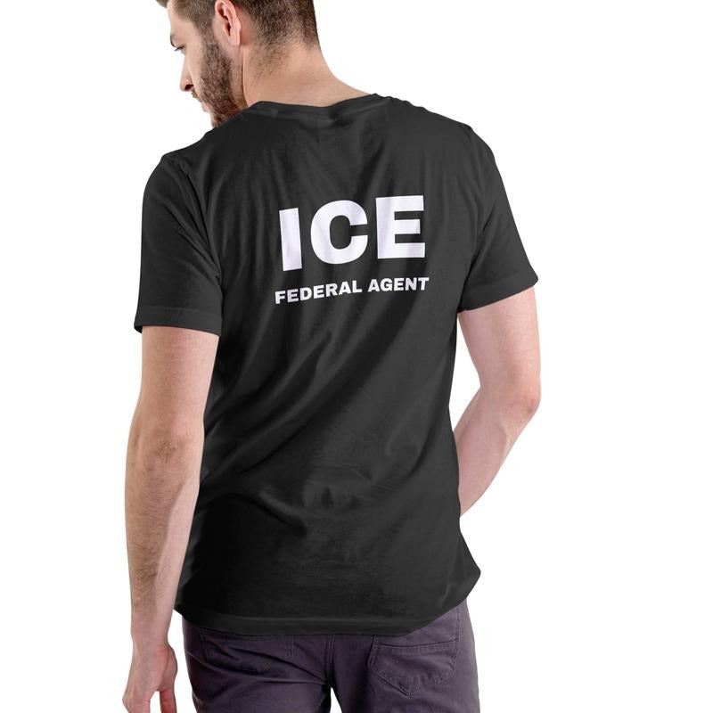ICE FEDERAL AGENT Cotton T-Shirts